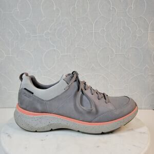 Clarks‎ WaveWalk 2.0 Womens Sneakers 11 Gray Lace Up Waterproof Walking Shoe